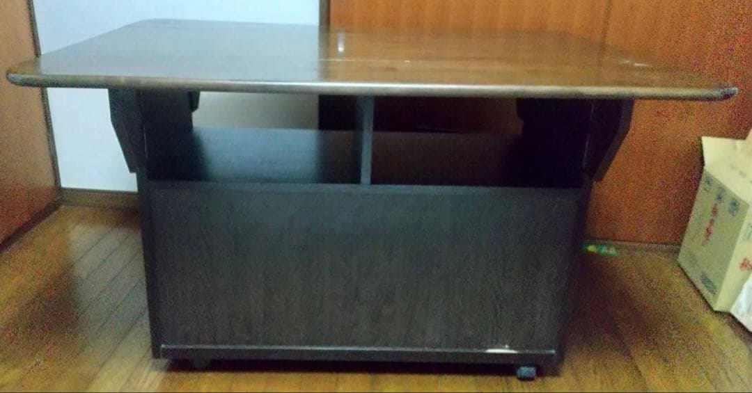 あい　昭和レトロ　アンティーク　バタフライテーブル　収納付