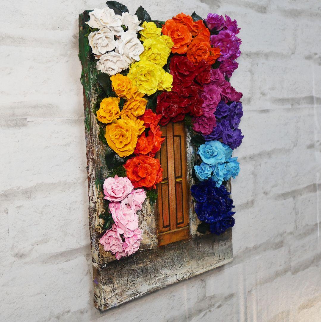 油絵 油彩 油彩画 絵 絵画 【rose door】