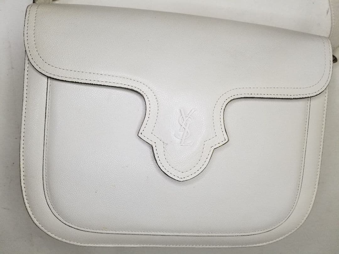 YSL イヴサンローラン レザー フラップ ワン ショルダーバッグ ２WAY