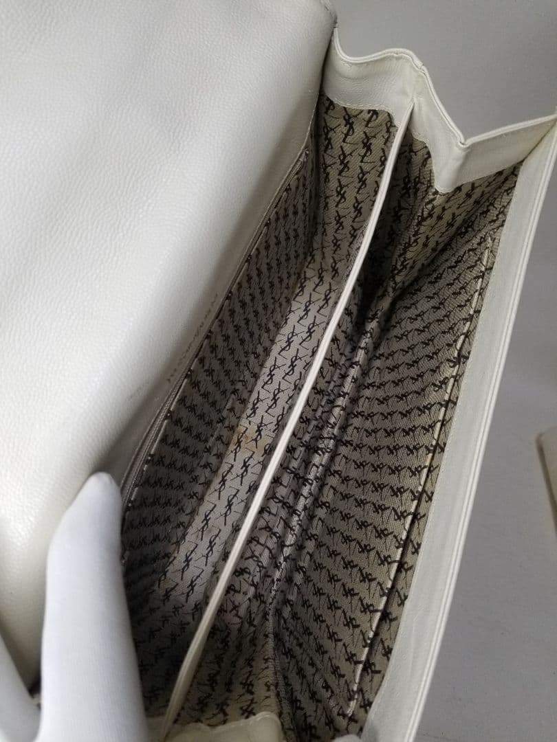 YSL イヴサンローラン レザー フラップ ワン ショルダーバッグ ２WAY