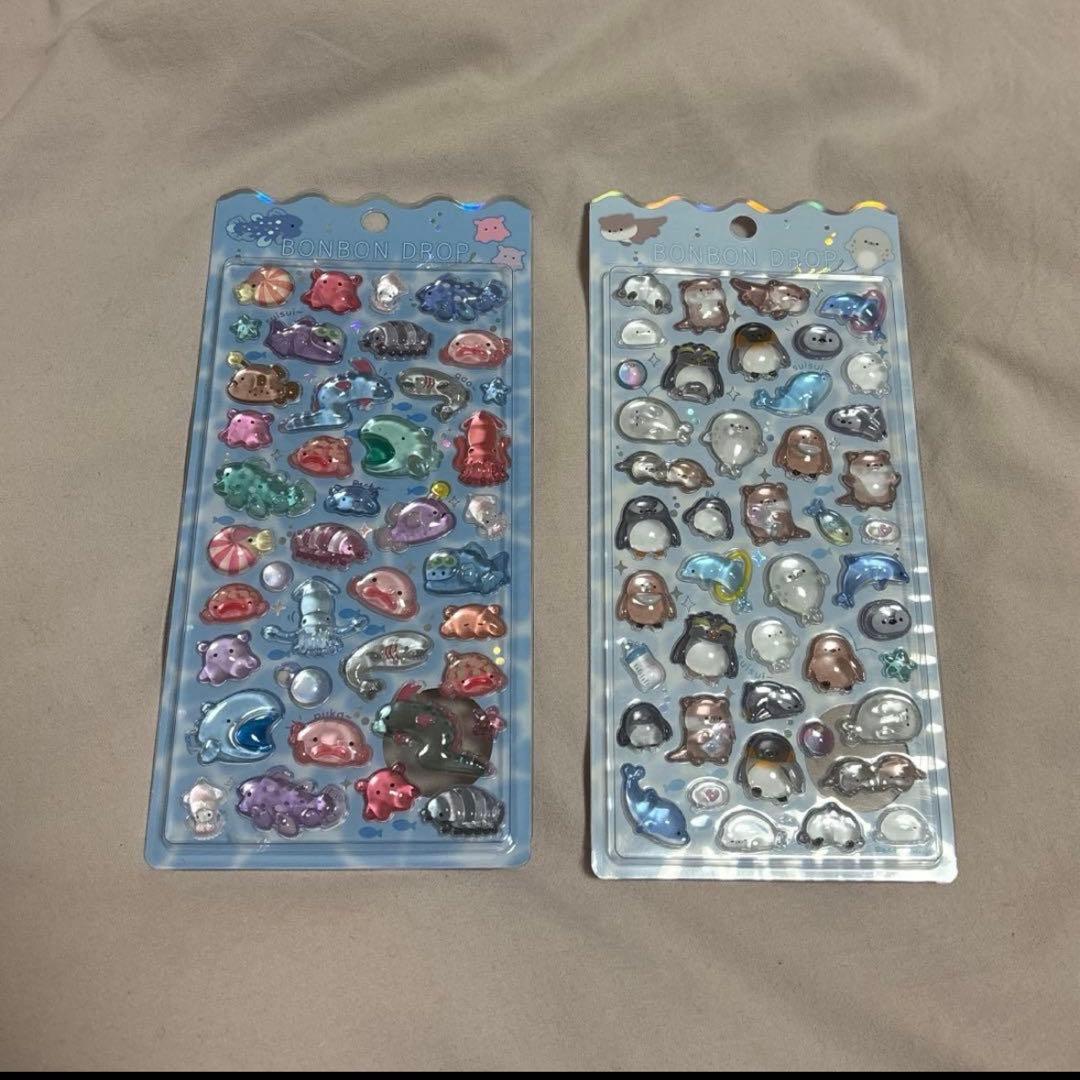 ボンボンドロップシール 海の生き物 水族館限定 2種セット - メルカリ