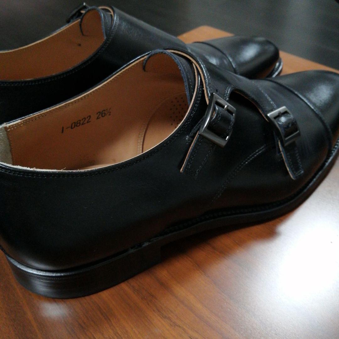 ダブルモンク 26.5cm スコッチグレイン