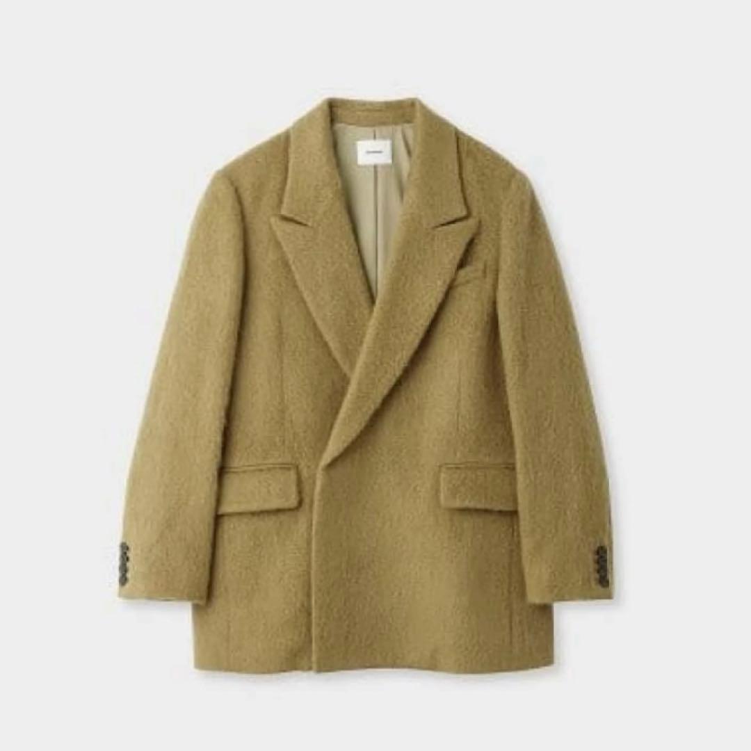 シャギーダブルブレストジャケット MIESROHE ミースロエ ジャケット