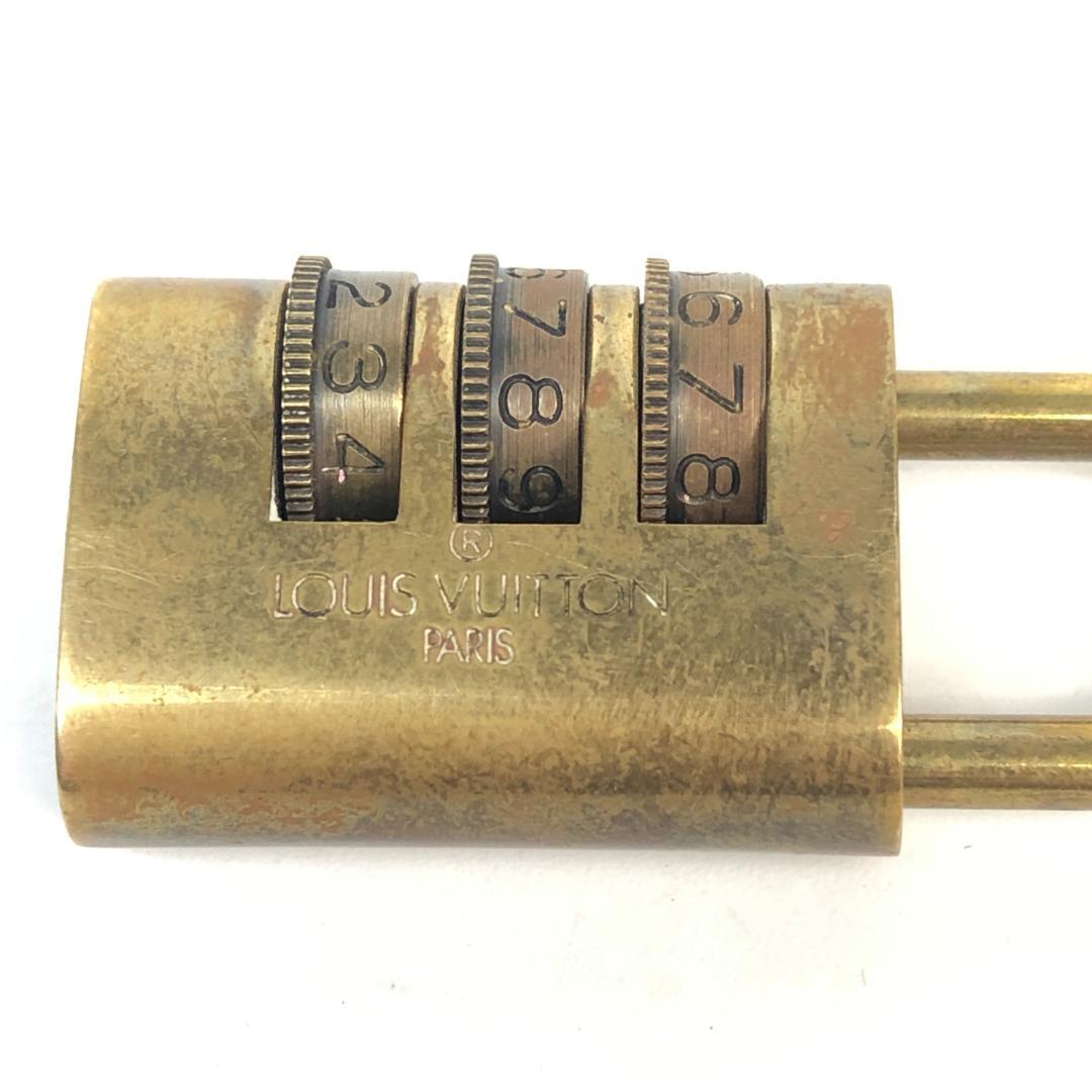11F517 ルイヴィトン パドロック カデナ 南京錠 ダイヤル式 ゴールド