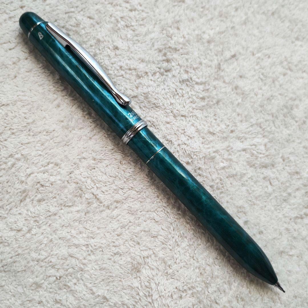 PILOT パイロット 2+1 EXECTエグゼクト 多機能ペン 緑色マーブル柄