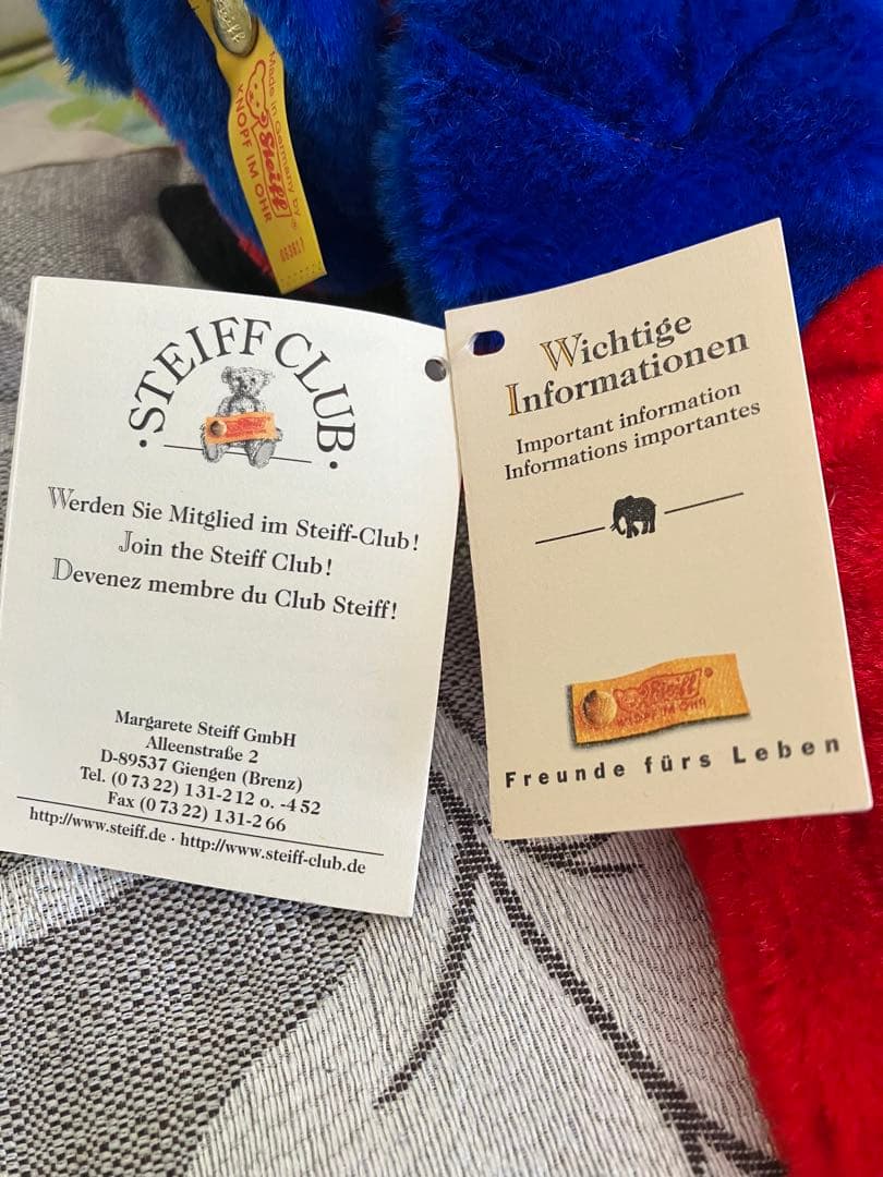 Steiff Lore オウム ぬいぐるみ