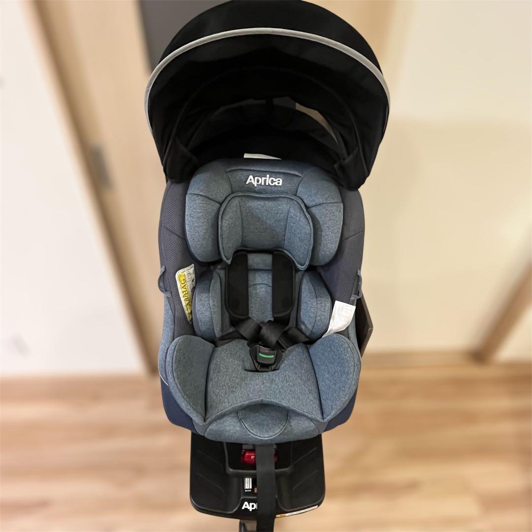Aprica クルリラ AD ライトネイビー　チャイルドシート　ISOFIX