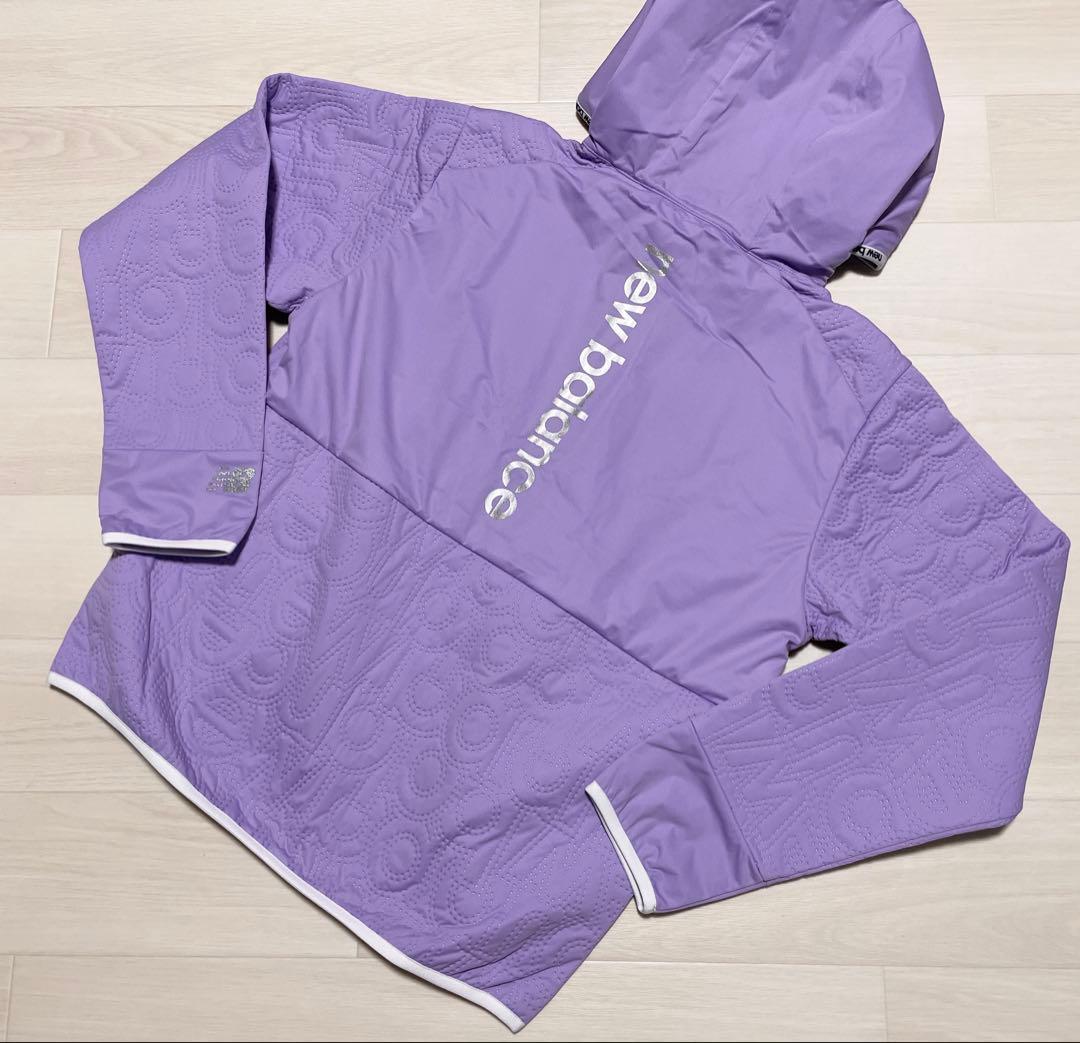 まーめ ニューバランス ゴルフ レディース キルト フルジップ フーディー