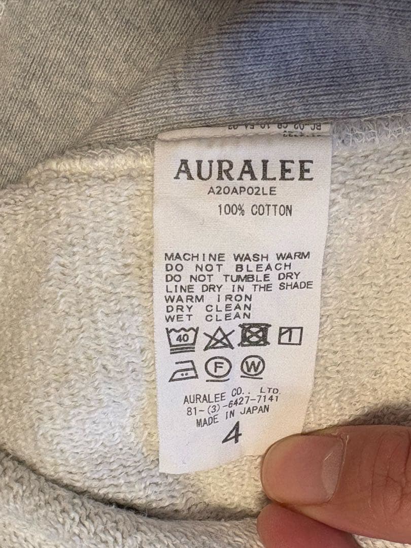 AURALEE レショップ　パーカー　サイズ4 COMOLI オーラリー　コモリ