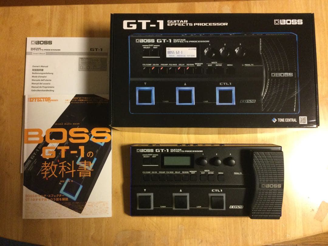 BOSS GT-1 ギターエフェクター GT-1の教科書、説明書付き - メルカリ