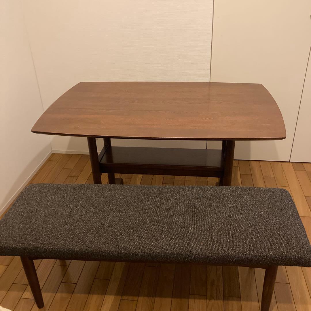 unico SUK ダイニングテーブル ベンチセット