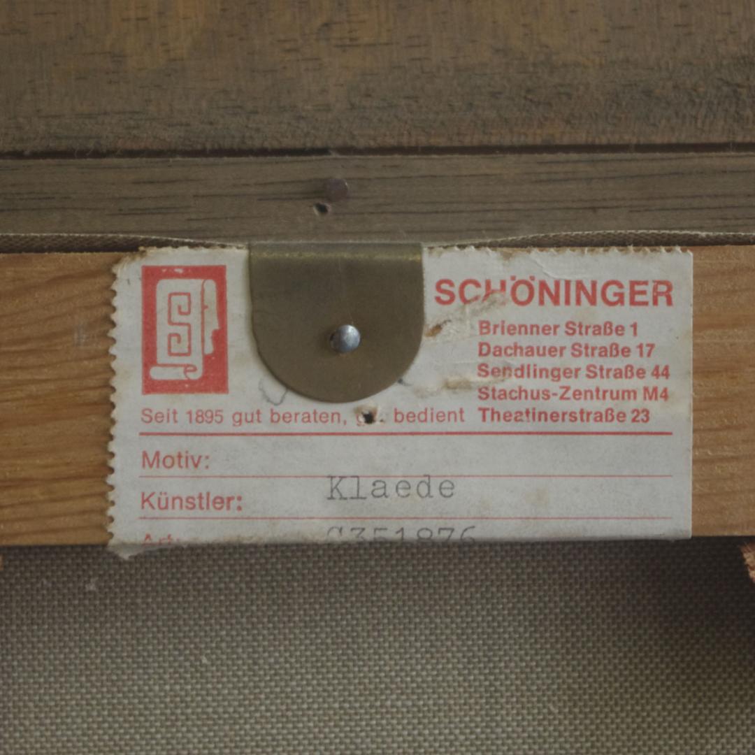 B.Klaede 「美しい花のブーケ」 肉筆 原画 アクリル画 バロック様式