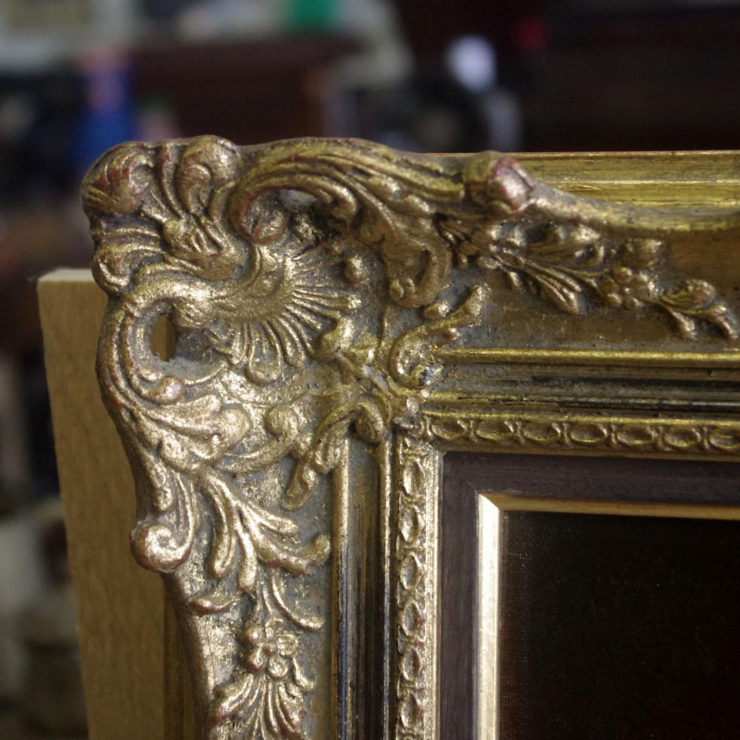 B.Klaede 「美しい花のブーケ」 肉筆 原画 アクリル画 バロック様式