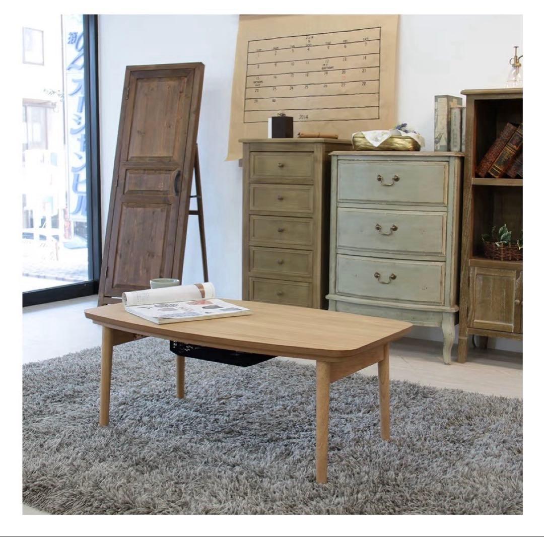 東谷】エルフィ こたつテーブル 天板90×50cm AZUMAYA こたつテーブル