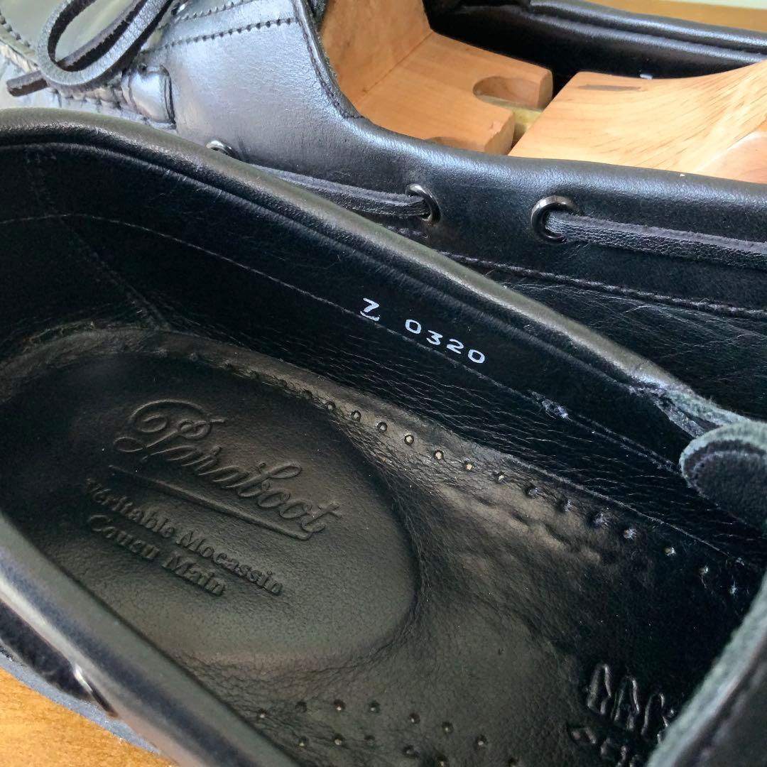 ParabootパラブーツMALOマロ デッキシューズ 7 ブラック