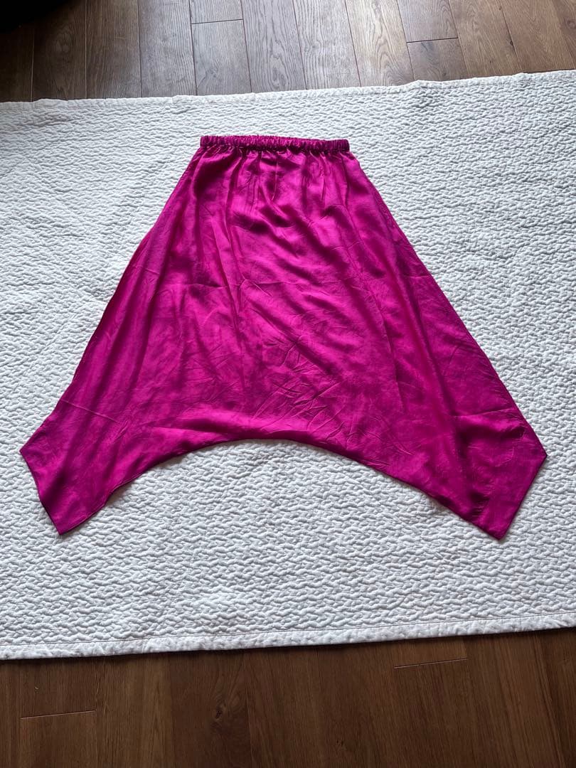 キャリコ シルク　パンツ　サルエルパンツ