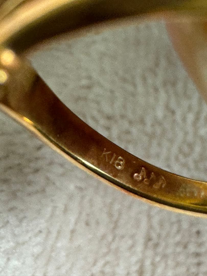 k18➕D0.03 リング