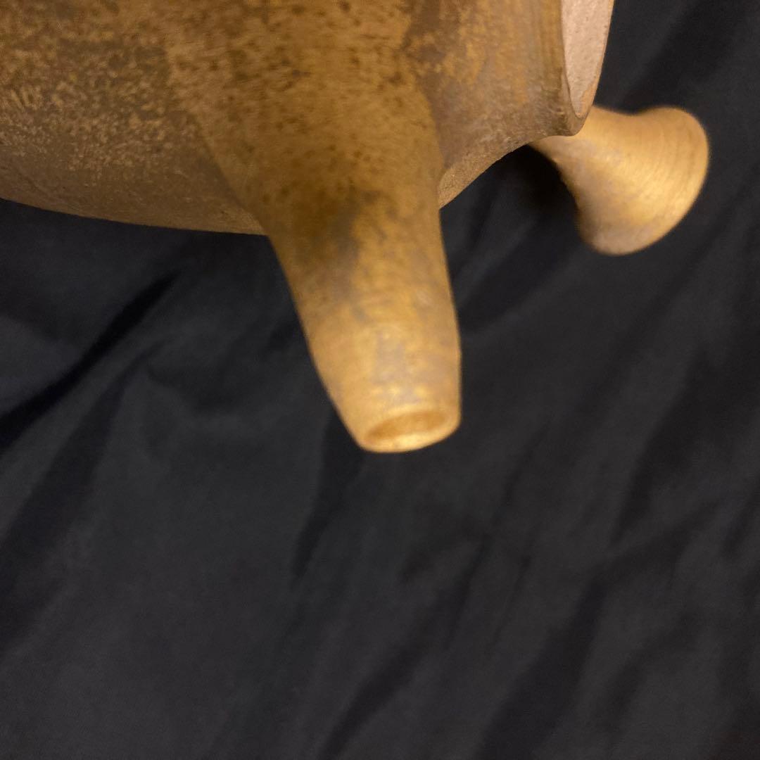 希少】小川甚八 金彩急須 共箱 名工