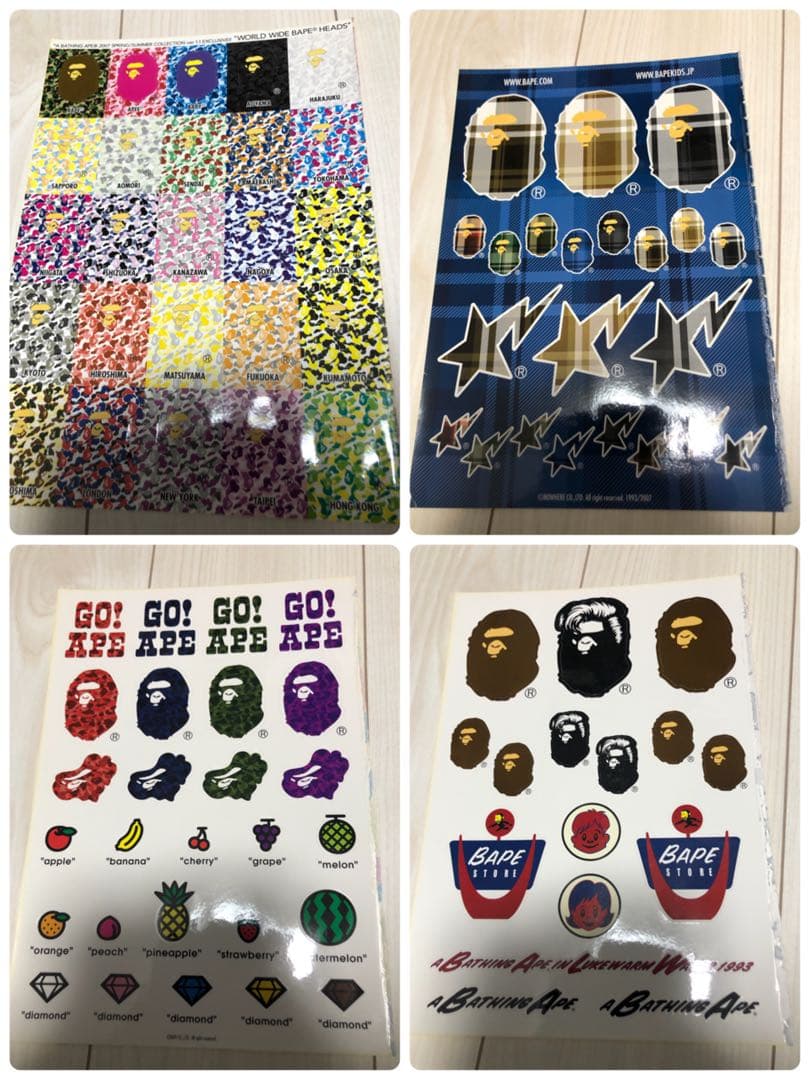 APE Supreme など　シール　ステッカー　まとめ売り