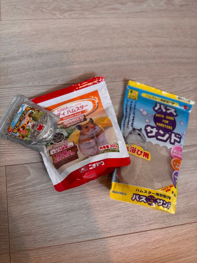 ハムスター飼育色々セット Roomy ベーシック60 ペレット、砂、ひまわり