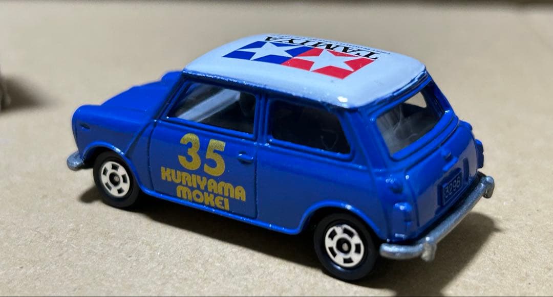 トミカ ミニクーパー クリヤマ模型 タミヤ ブルー