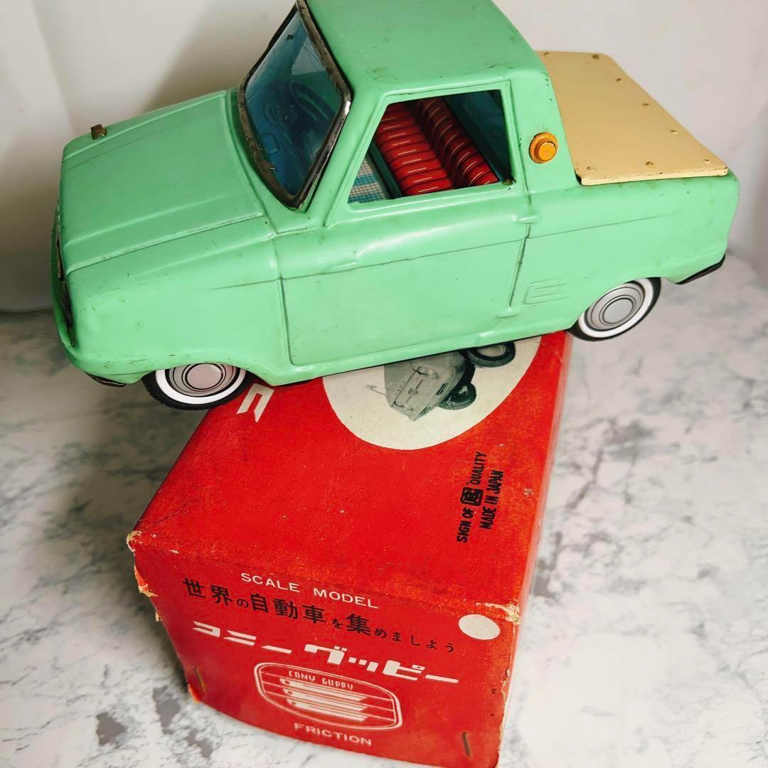 萬代屋(旧バンダイ) コニーグッピー　愛知機会工業　昭和レトロ 朱箱　ブリキ