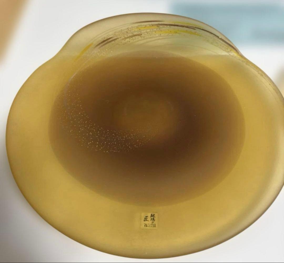 玻璃の匠 山下富生 作』マルティグラス硝子皿×2 - メルカリ