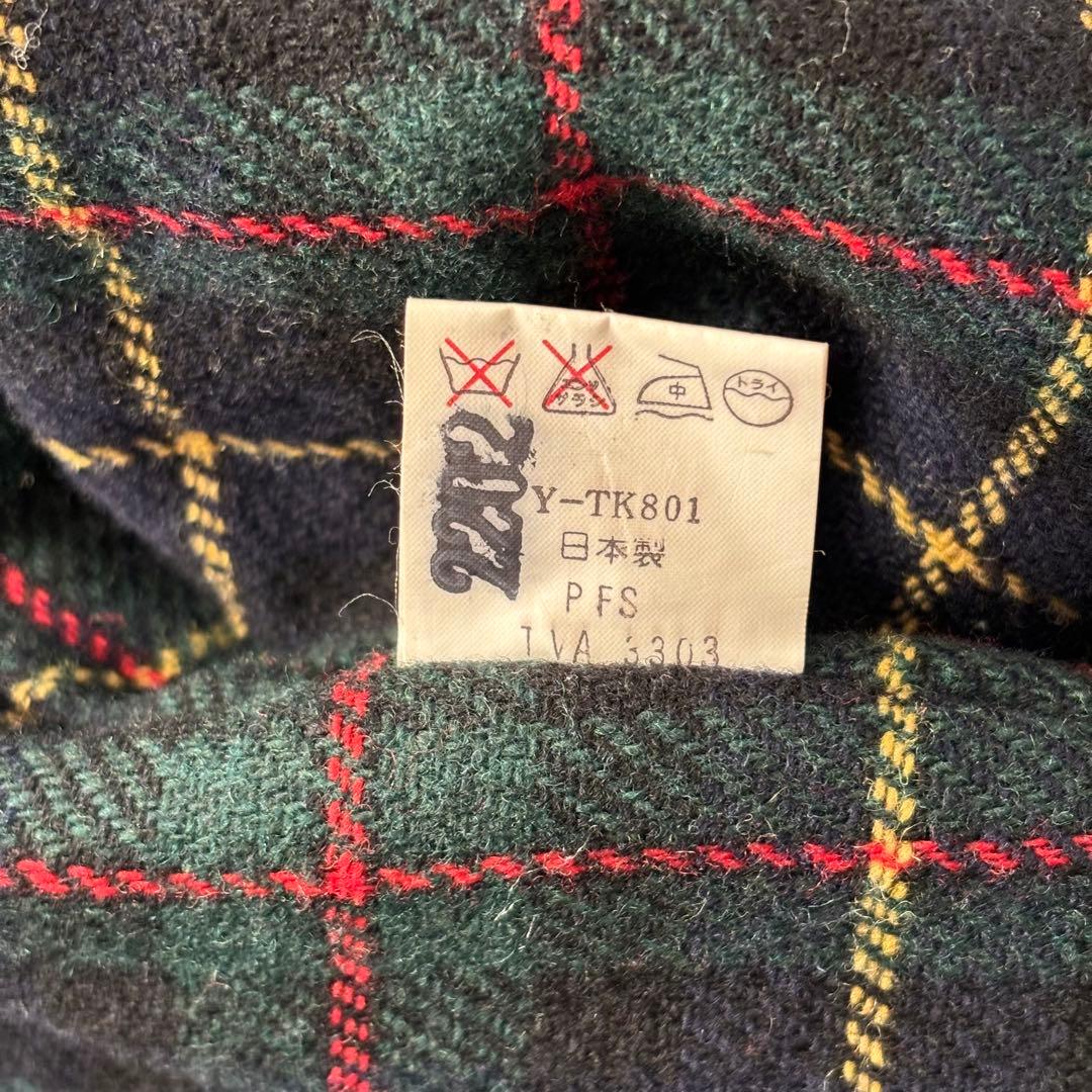 90's vintage ウールブルゾン ネイビー 短丈 フード アメカジ - メルカリ