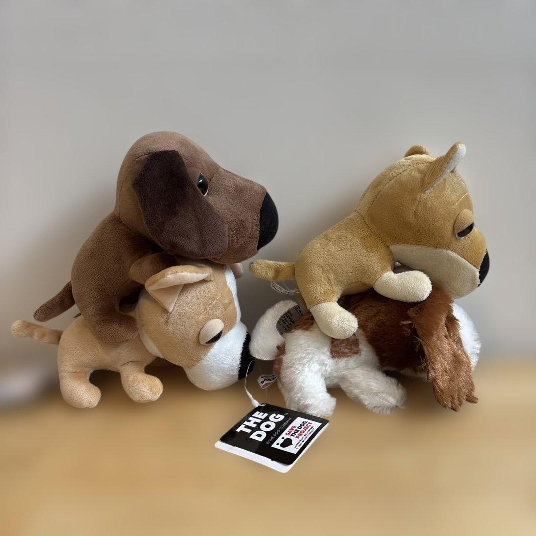 新品タグ付】 THE DOG ぬいぐるみ 4体セット - メルカリ