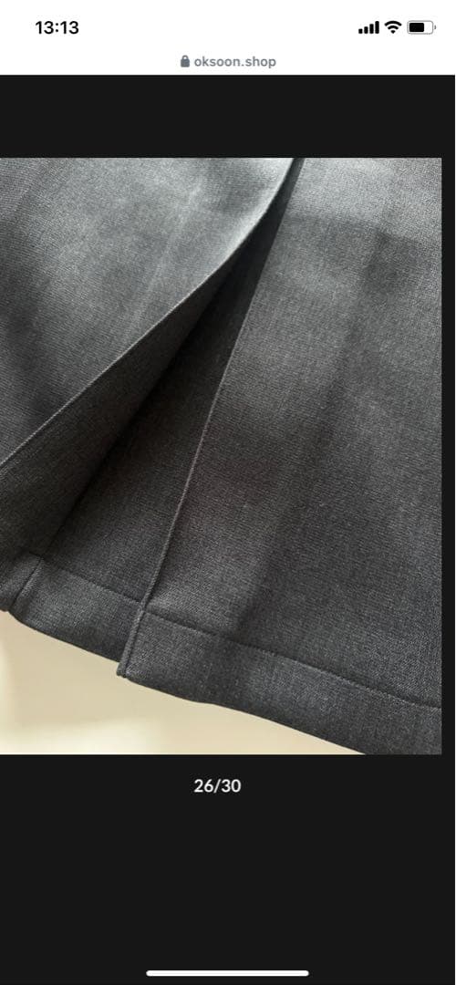 ok:soon ボックスプリーツスカート新品未使用タグ付き　サイズ２　お値下げ‼️