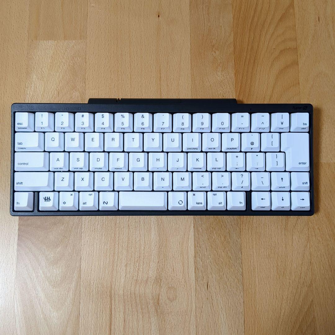 HHKB Hybrid Type-S 墨＋雪キートップ 日本語配列 【交換用キーキャップ