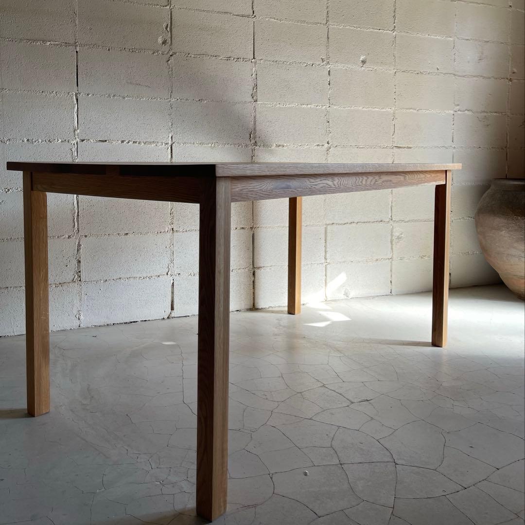 無印良品 MUJI ダイニングテーブル　オーク無垢材　140サイズ　節ほぼ無し