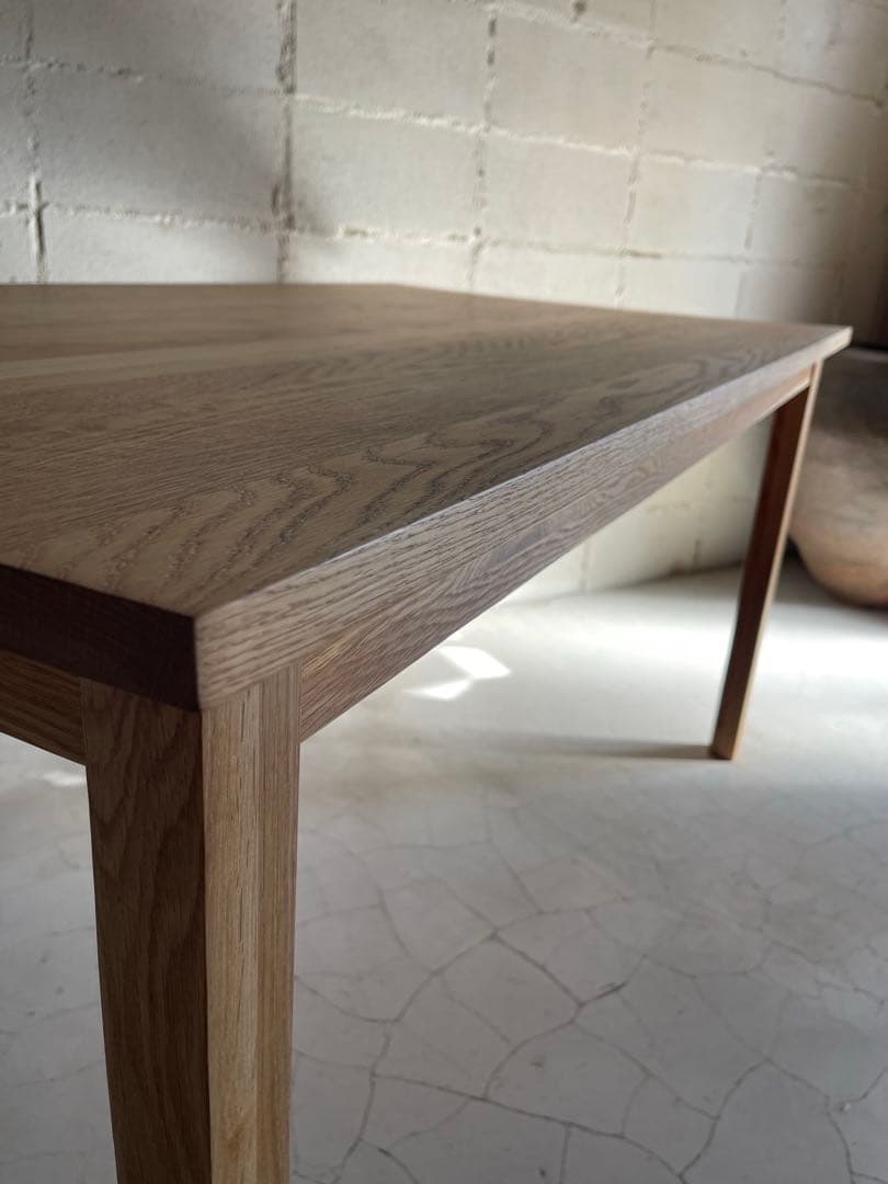 無印良品 MUJI ダイニングテーブル　オーク無垢材　140サイズ　節ほぼ無し