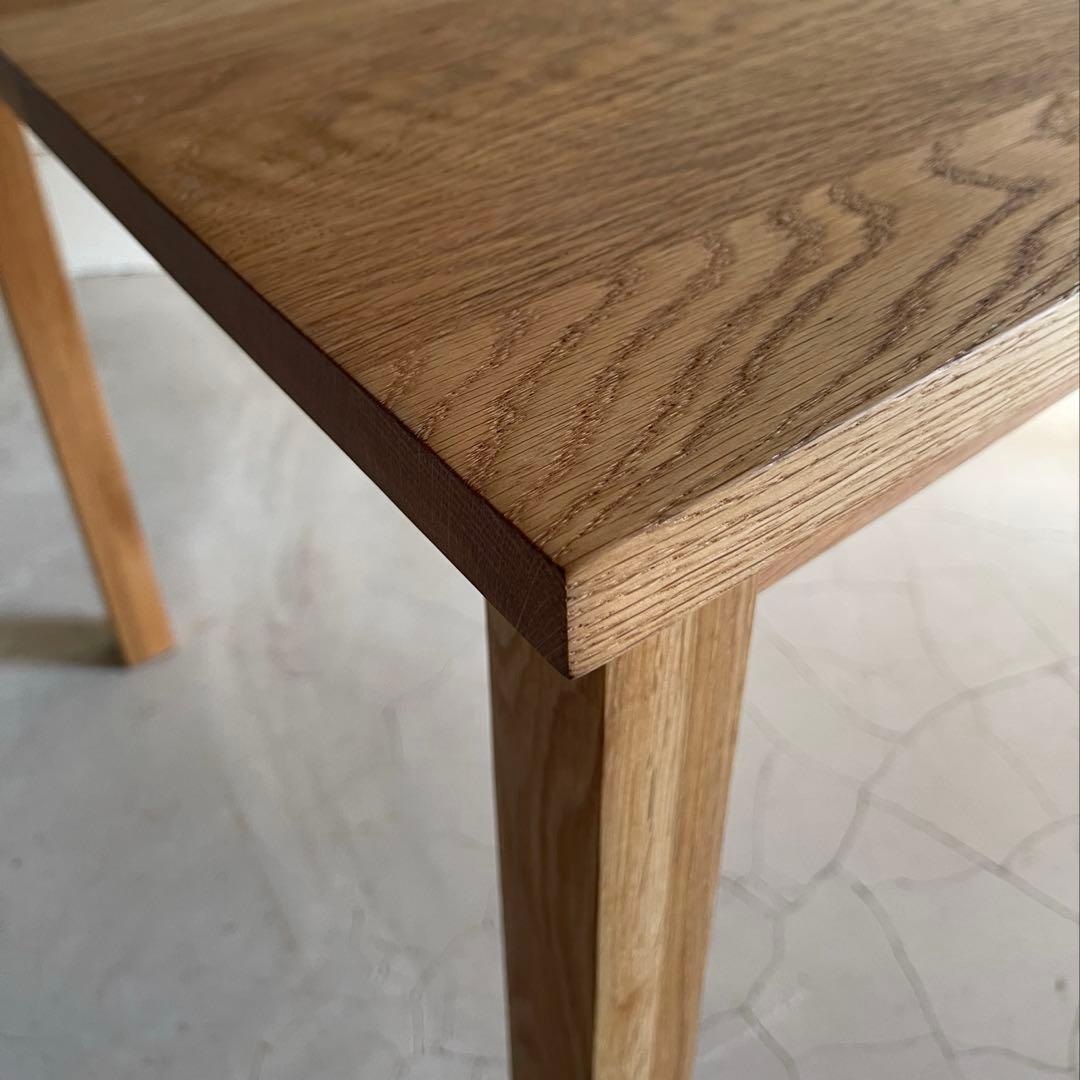 無印良品 MUJI ダイニングテーブル　オーク無垢材　140サイズ　節ほぼ無し