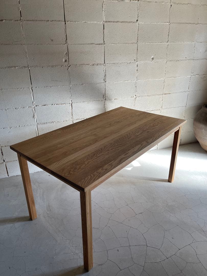 無印良品 MUJI ダイニングテーブル　オーク無垢材　140サイズ　節ほぼ無し