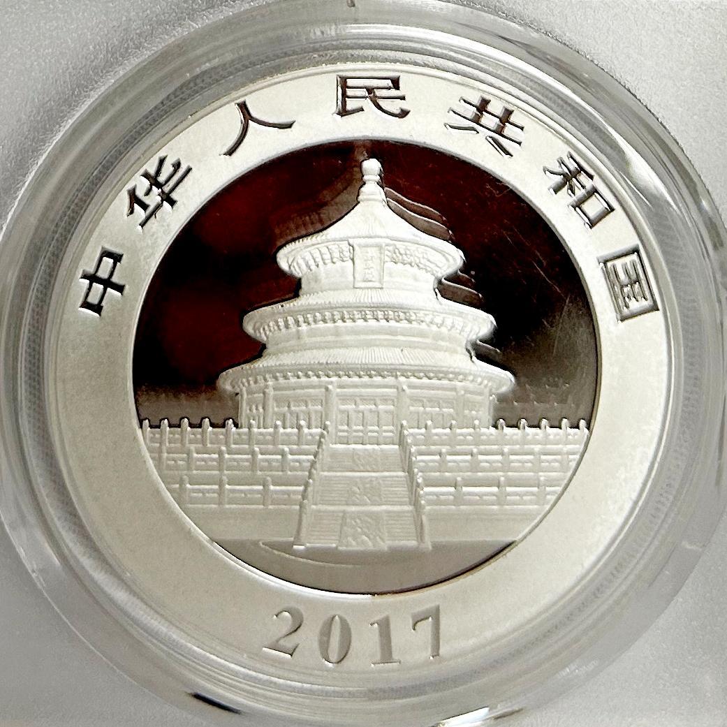 2017年 中国 パンダコイン PCGS MS70 10元/30g - メルカリ