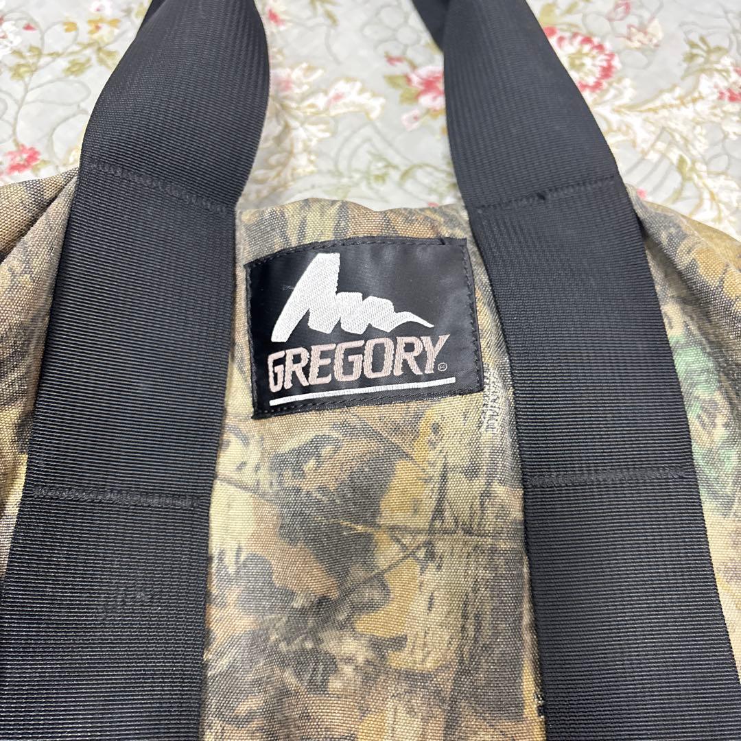 GREGORY 迷彩ボストンバッグ レア カモフラージュ柄 旧ロゴ