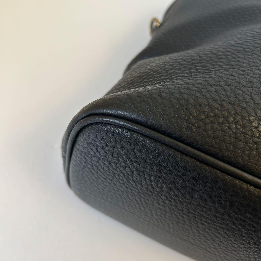 クリーニング済 old coach 4921 Satchel NG Black