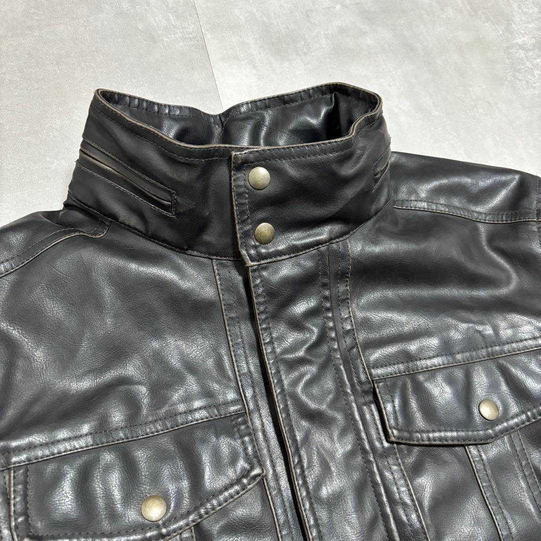 Levi's リーバイス レザージャケット 革ジャン トラッカージャケット 黒