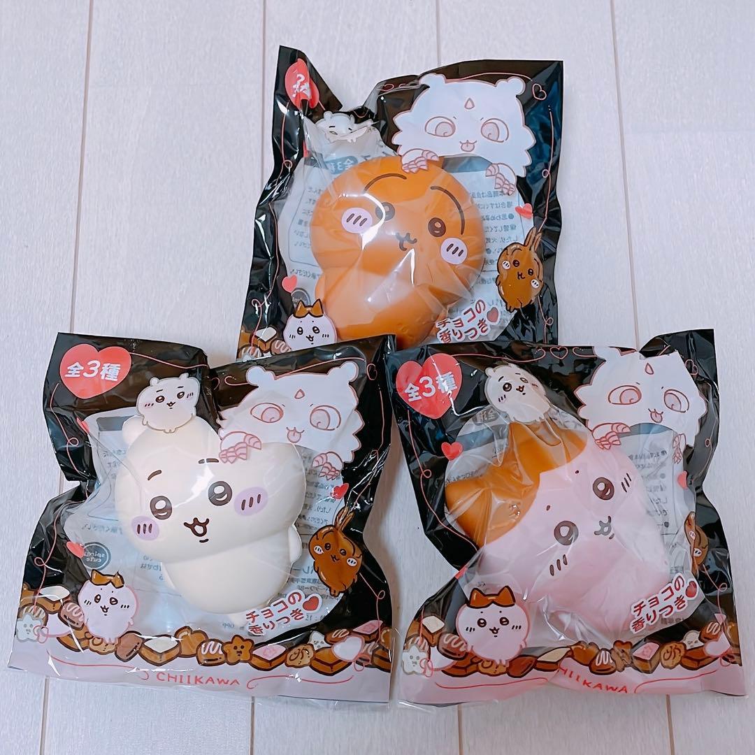 ちいかわ バレンタイン スクイーズ 3種 ちいかわ ハチワレ うさぎ
