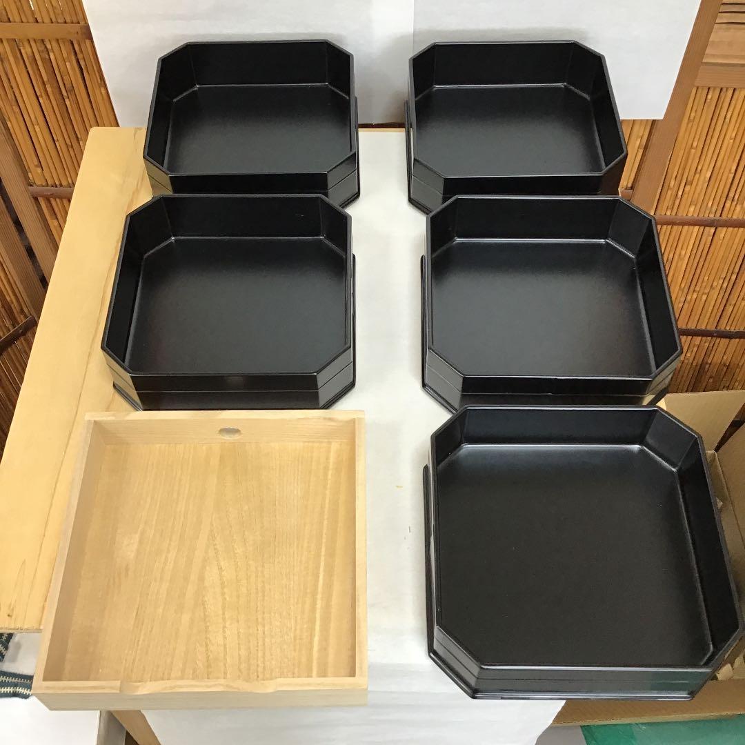 茶道具 縁高重 真塗 縁高重 中村 宗悦 造 共箱 大玄