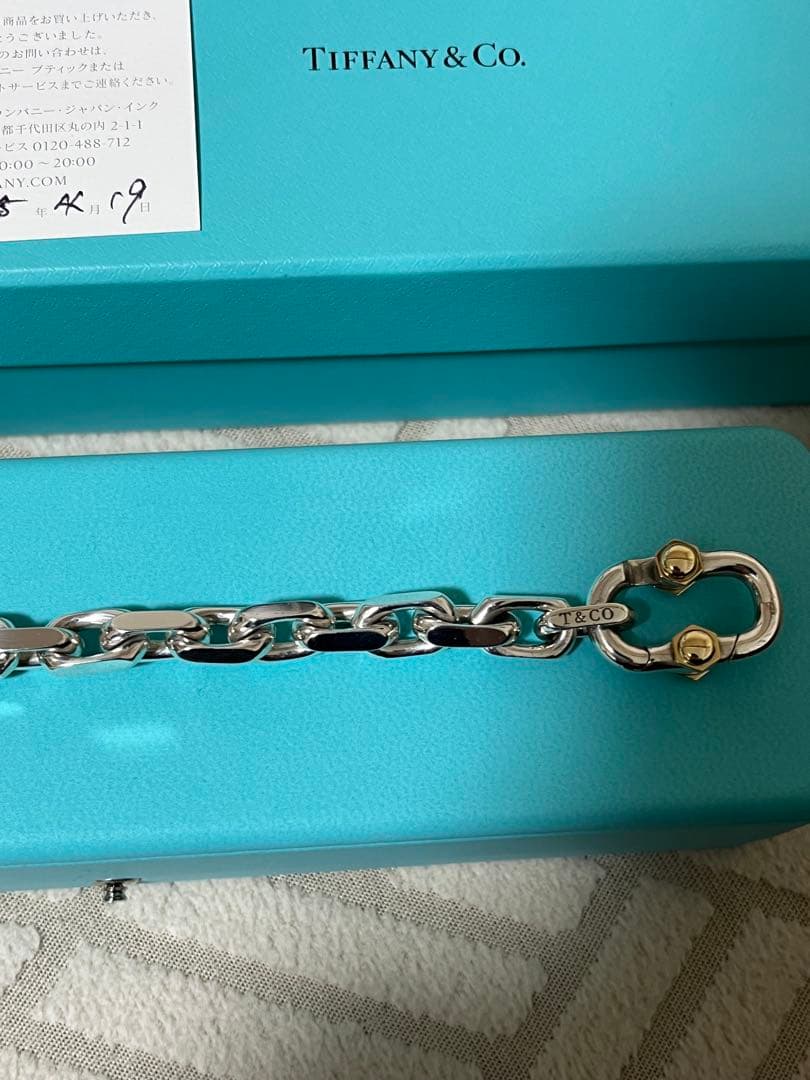 美品　ティファニー　メイカーズ　ワイドチェーン　ブレスレット TIFFANY