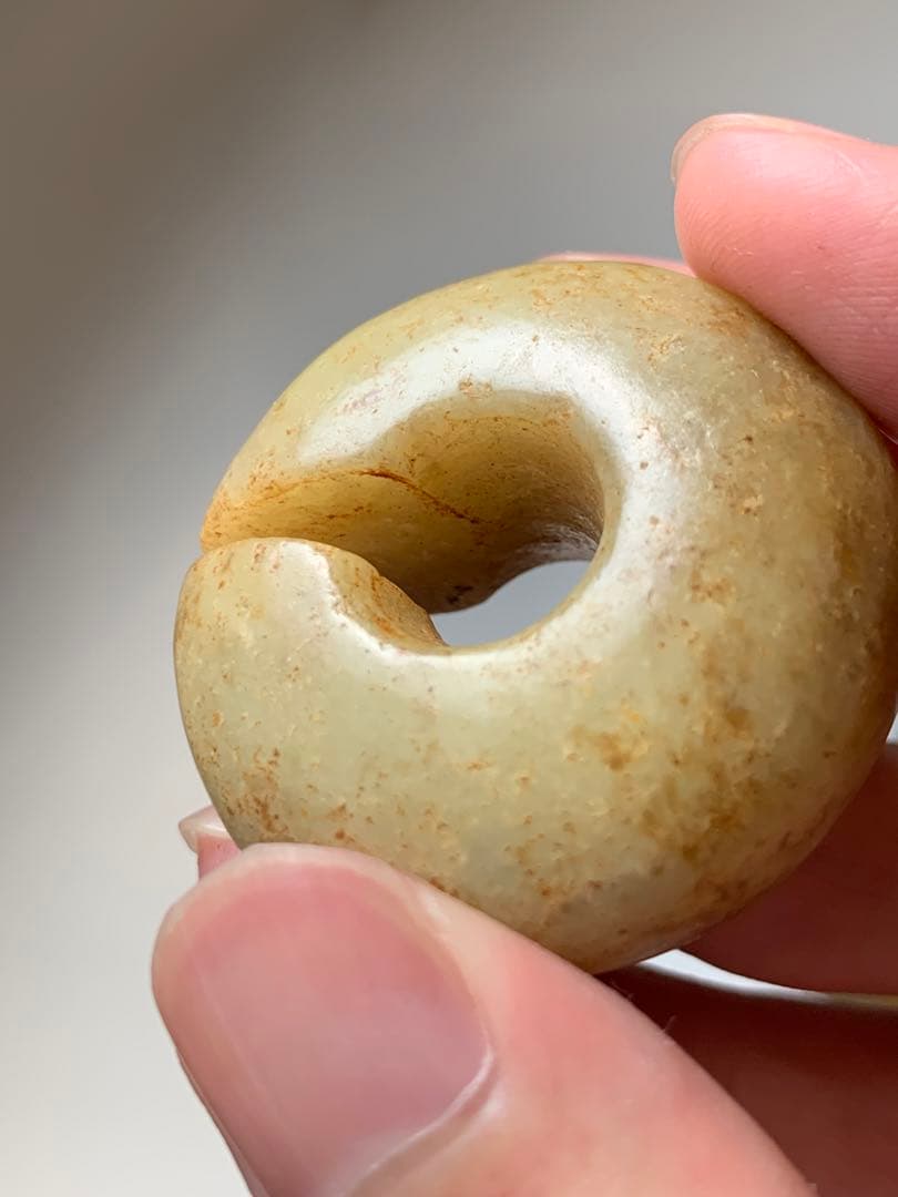 紅山文化 中国勾玉 紀元前3000年 出土 和田玉 翡翠勾玉 石器 土器 根付