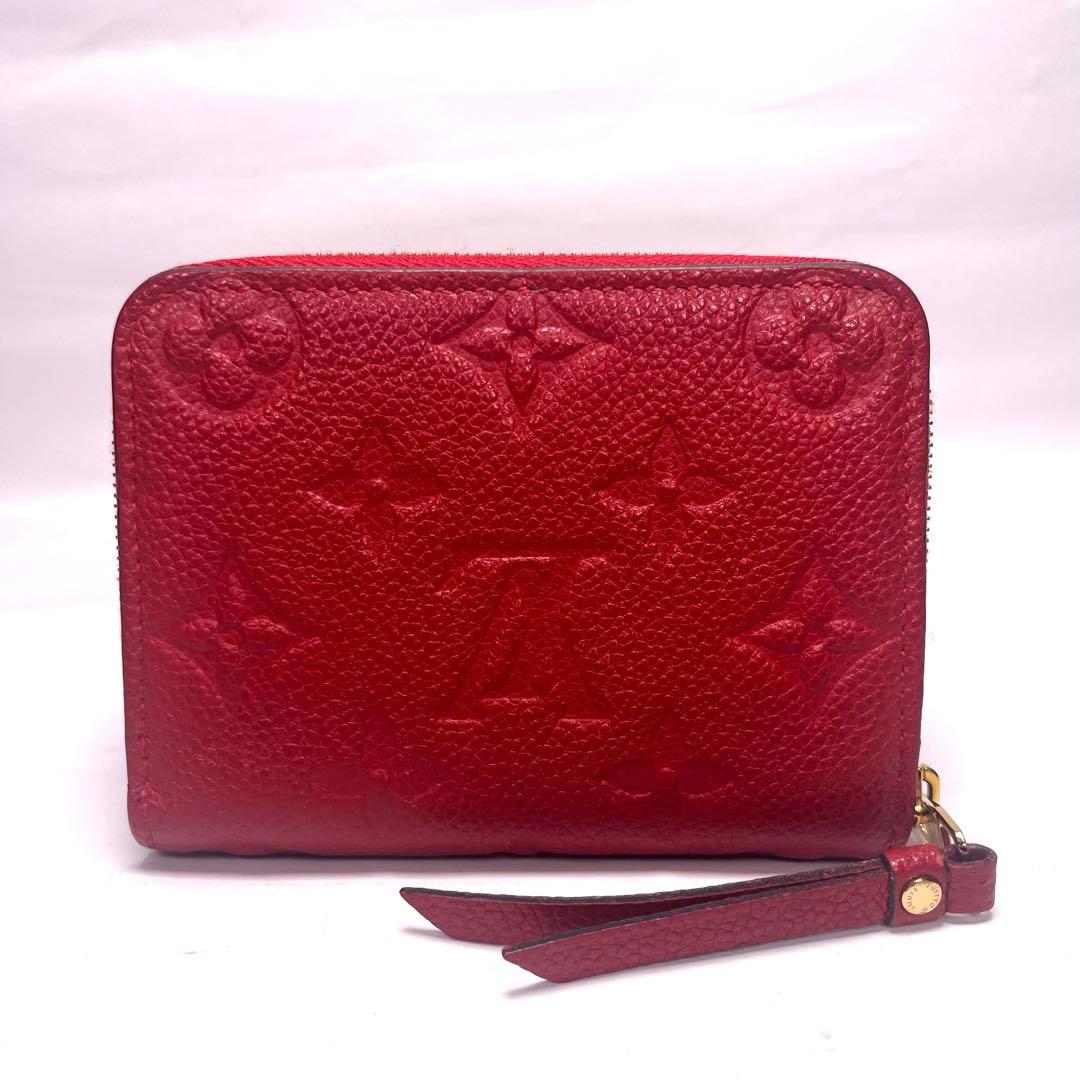 ルイヴィトン✨アンプラント ジッピー パース レッド