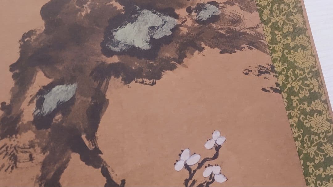 ご希望額まで値下げ～@中国画家 斉白石 花鳥図の印刷掛軸(一部に手彩色) 2本