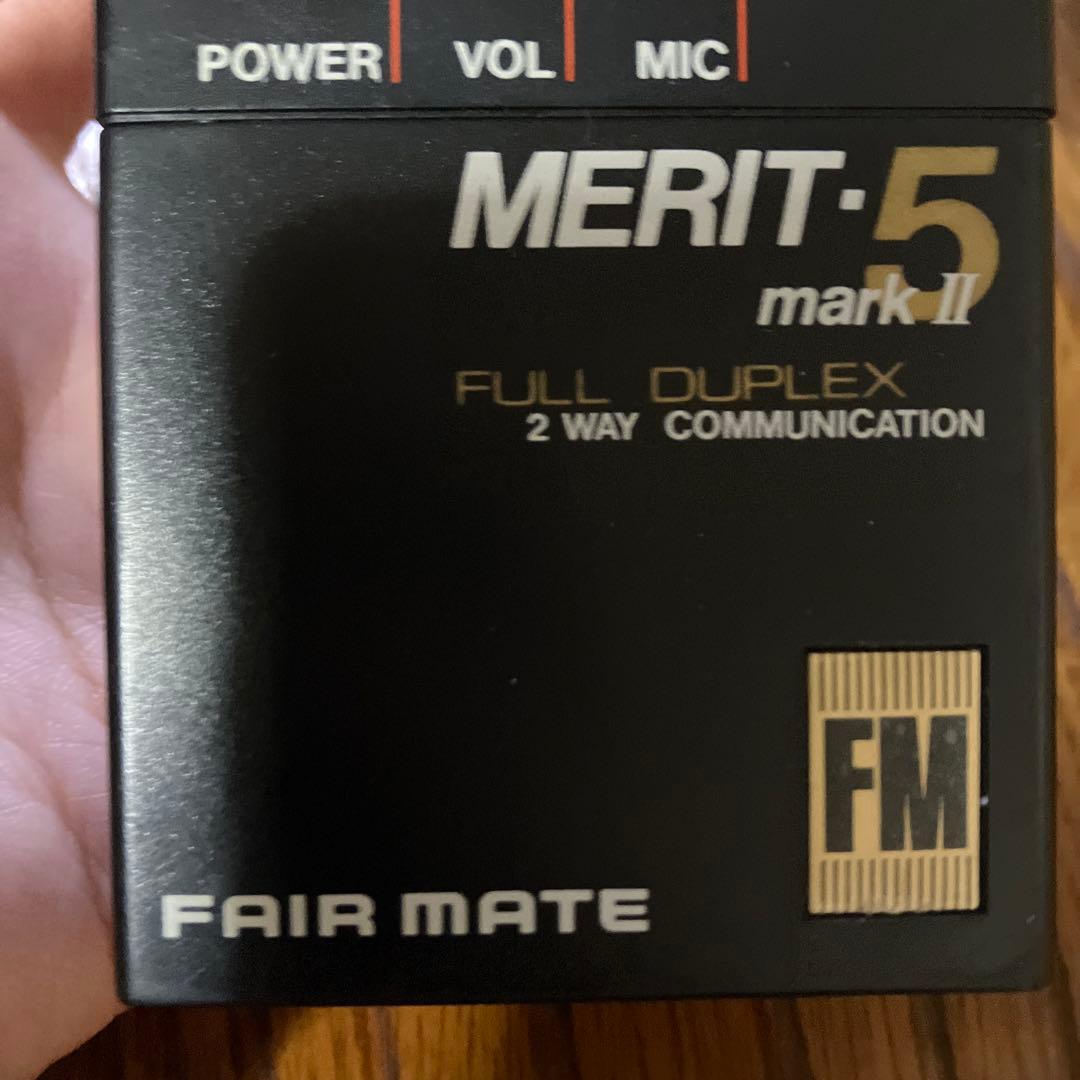 D-1 【希少】Fair Mate MERIT-5トランシーバーヘッドホン型 - メルカリ