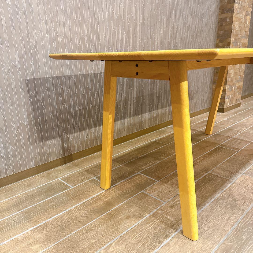 【美品】ACTUS SOUP Aレッグ 160cm オーク材 ナチュラル 北欧