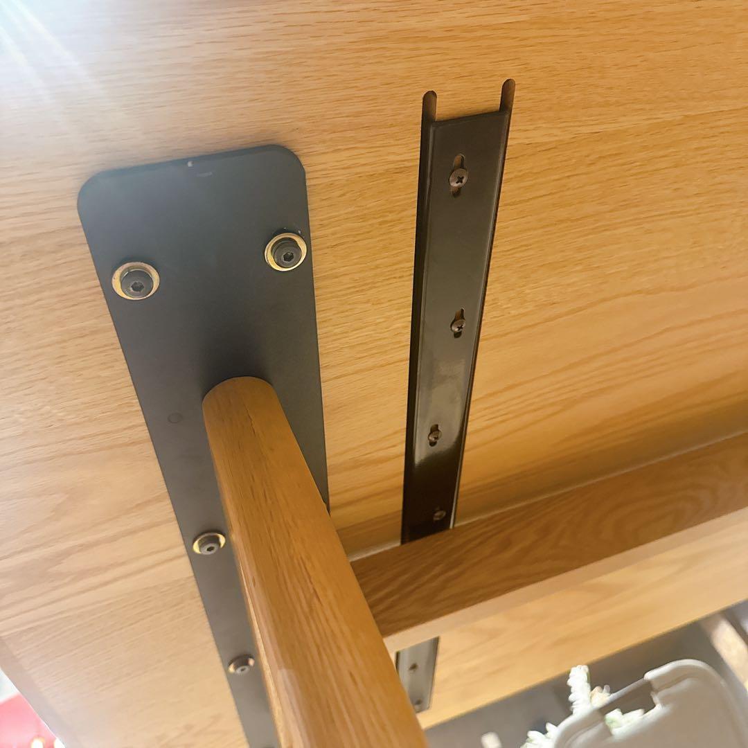 【美品】ACTUS SOUP Aレッグ 160cm オーク材 ナチュラル 北欧