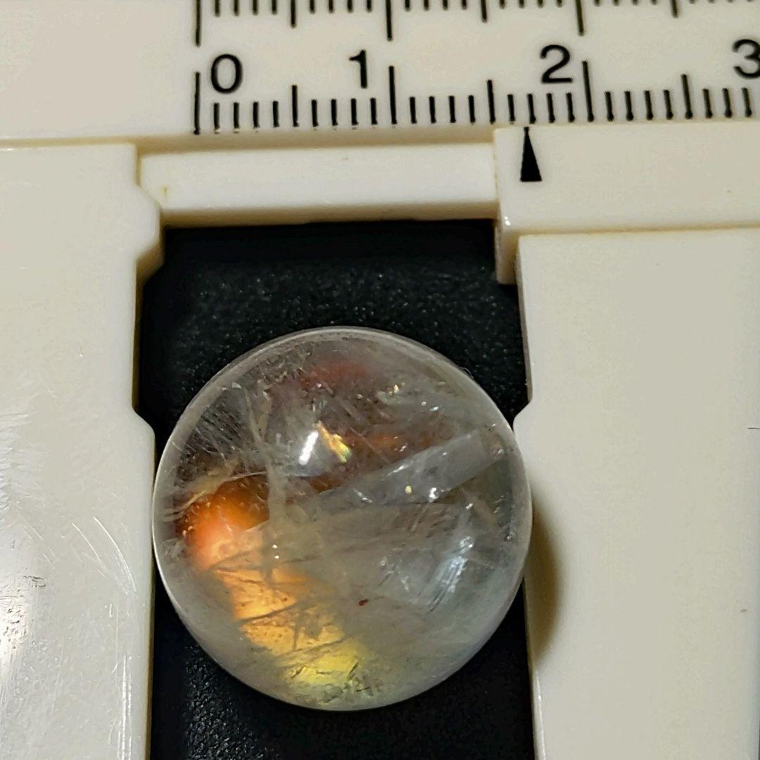 ★(みーくん！)トップグレードレインボーアンデシン 16.5ミリ珠ビーズF