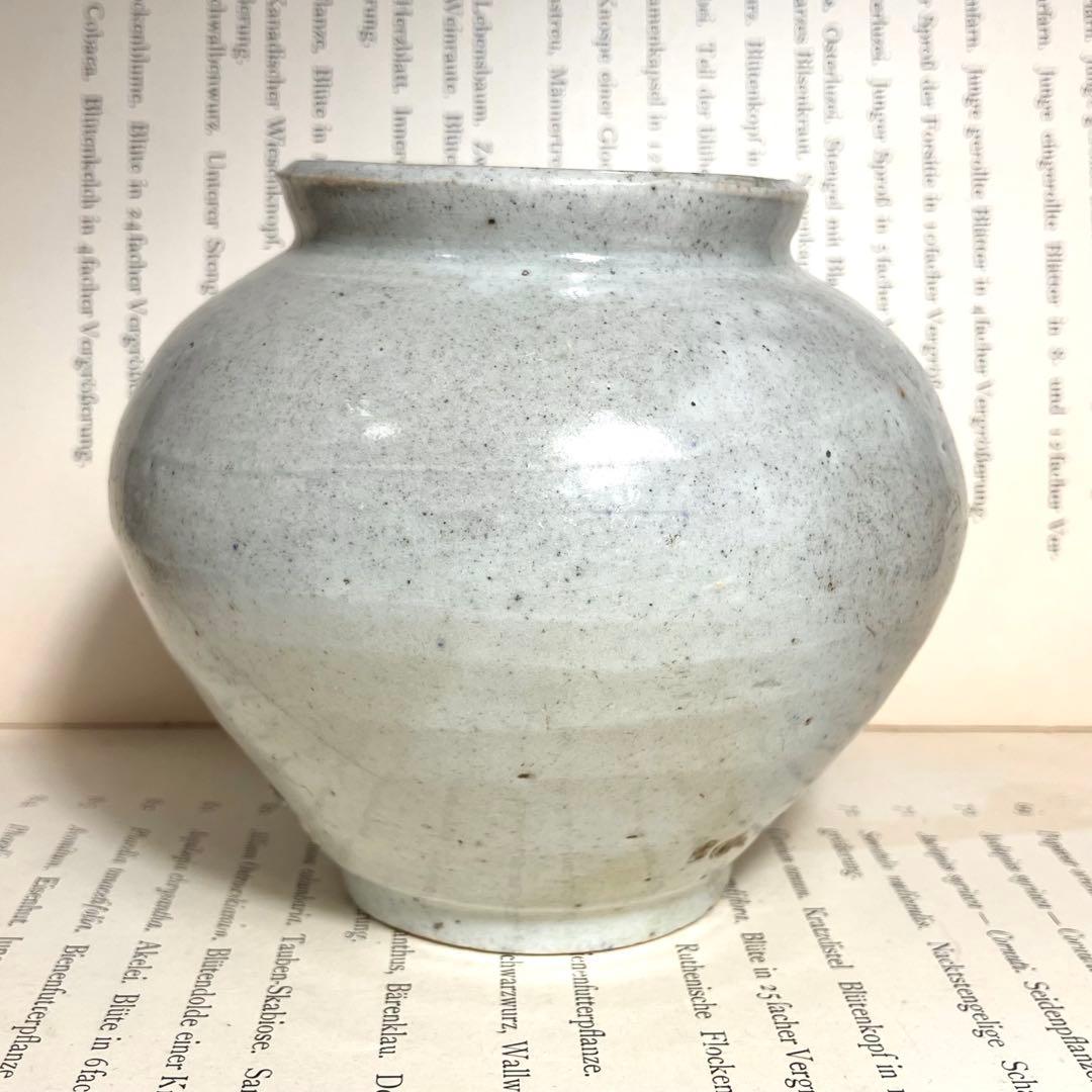 李朝 白磁 塩笥 壺 骨董 民藝 グレー 李朝 白磁 壺 李朝 白磁 塩笥 壺 骨董 民藝 グレー 李朝